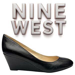 Nine West Women’s Wedge Size 8 M Black Pump Shoes New Minor Defect Inside Shoe